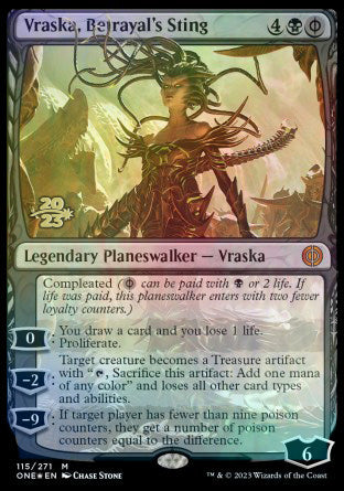 Vraska, Betrayal's Sting [Phyrexia: All Will Be One Prerelease Promos] | Good Games Adelaide SA