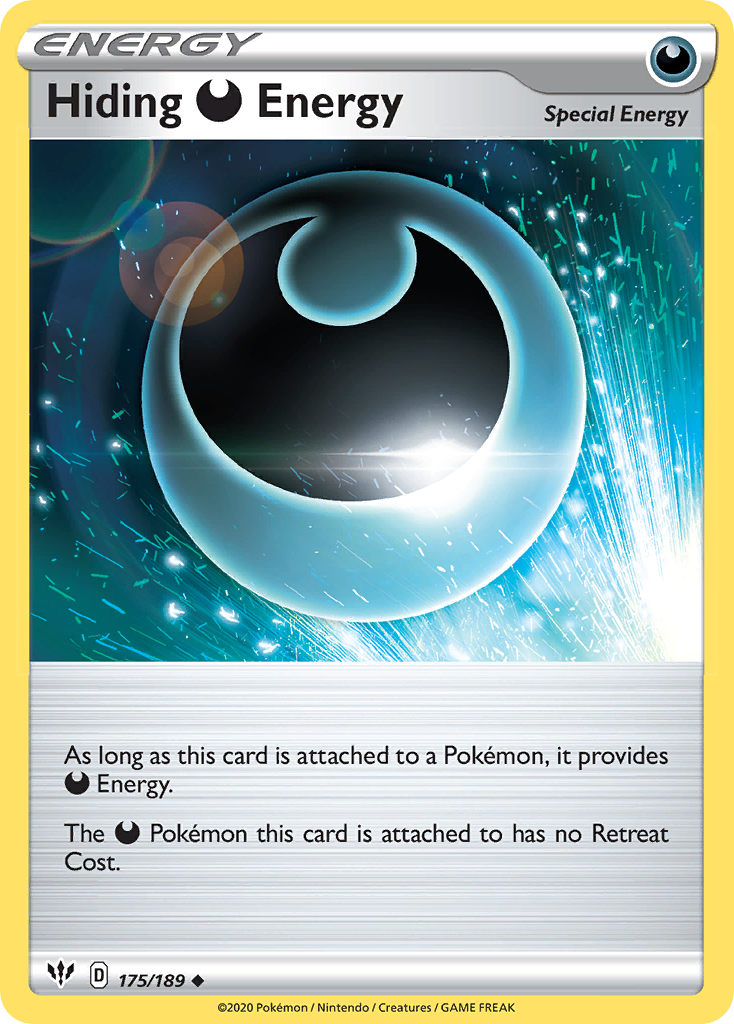 Hiding Darkness Energy (175/189) [Sword & Shield: Darkness Ablaze] | Good Games Adelaide SA