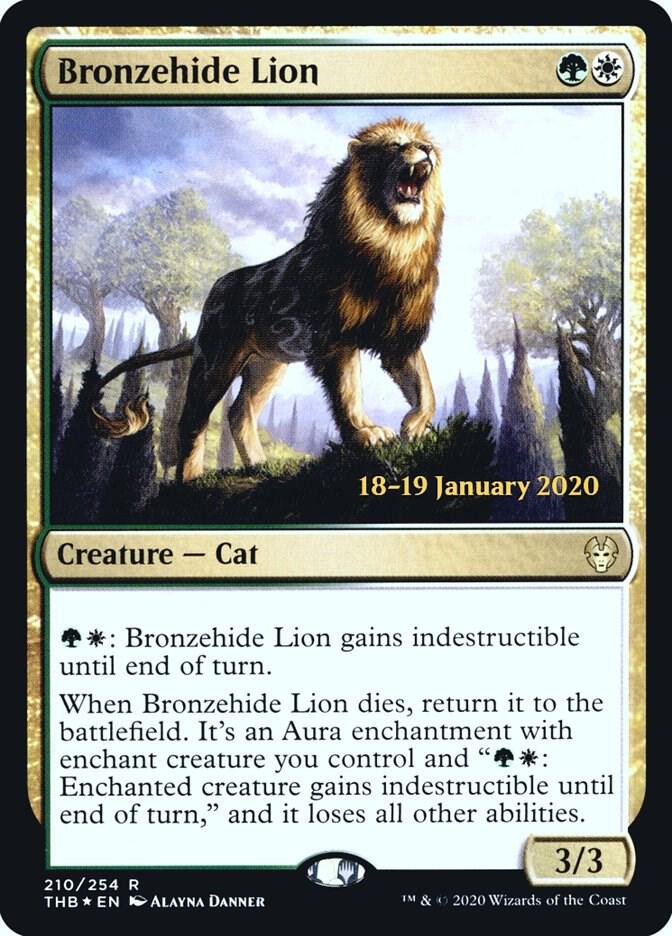 Bronzehide Lion 210 (Prerelease Cards)  - Foil | Good Games Adelaide SA