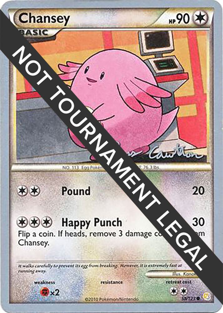 Chansey 2011 Ross Cawthon 58/123 (World Championship Decks)  | Good Games Adelaide SA
