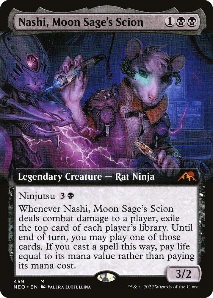 Nashi, Moon Sage's Scion 459 (Kamigawa: Neon Dynasty)  - Extended Art | Good Games Adelaide SA