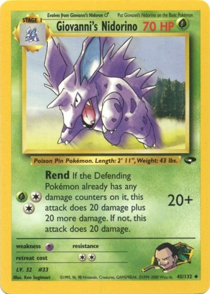 Giovanni's Nidorino (45/132) [Gym Challenge Unlimited] | Good Games Adelaide SA