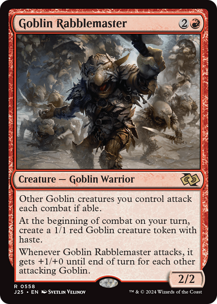 Goblin Rabblemaster [Foundations Jumpstart] | Good Games Adelaide SA