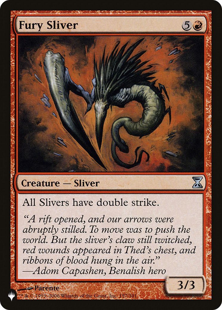 Fury Sliver [The List Reprints] | Good Games Adelaide SA
