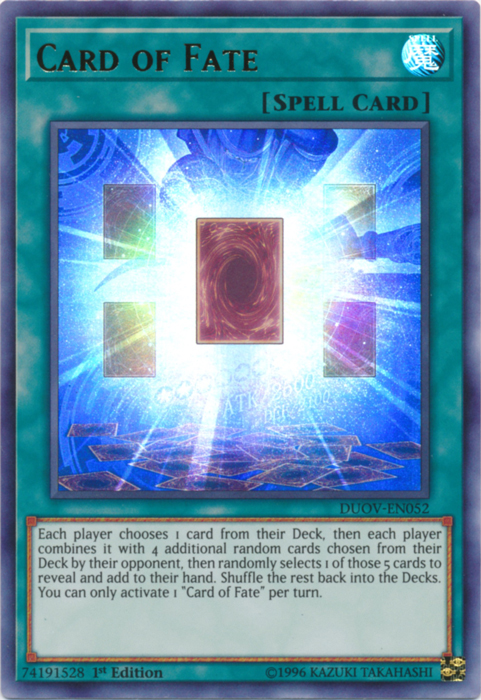 Card of Fate [DUOV-EN052] Ultra Rare | Good Games Adelaide SA