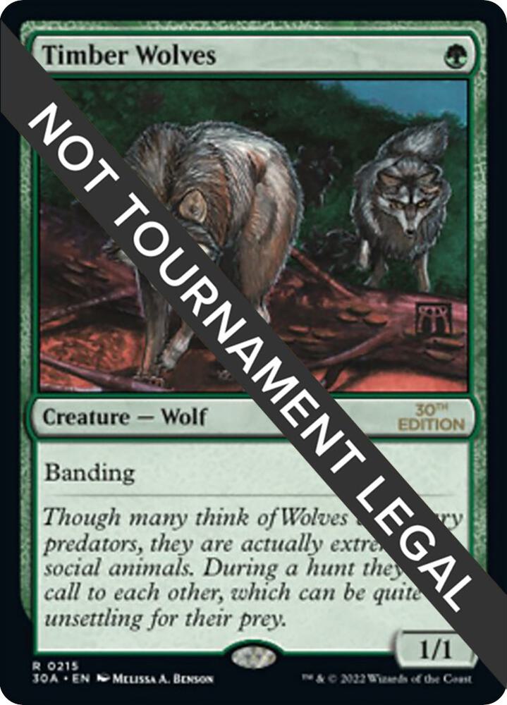 Timber Wolves 215 (30th Anniversary Edition)  | Good Games Adelaide SA