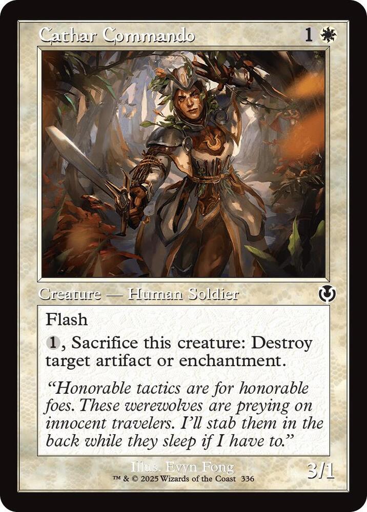Cathar Commando 336 (Innistrad Remastered)  - Foil | Good Games Adelaide SA