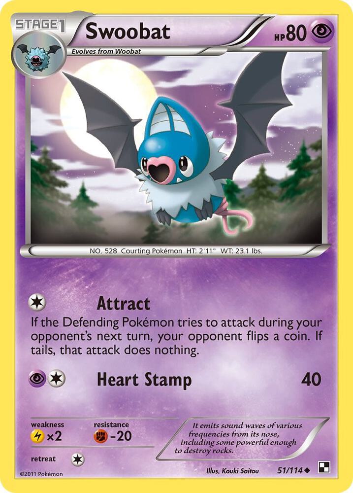 Swoobat 51/114 (Black and White)  | Good Games Adelaide SA