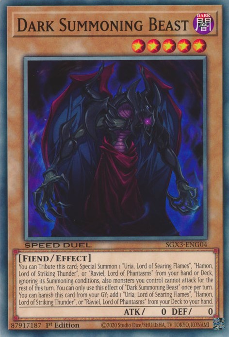 Dark Summoning Beast [SGX3-ENG04] Common | Good Games Adelaide SA