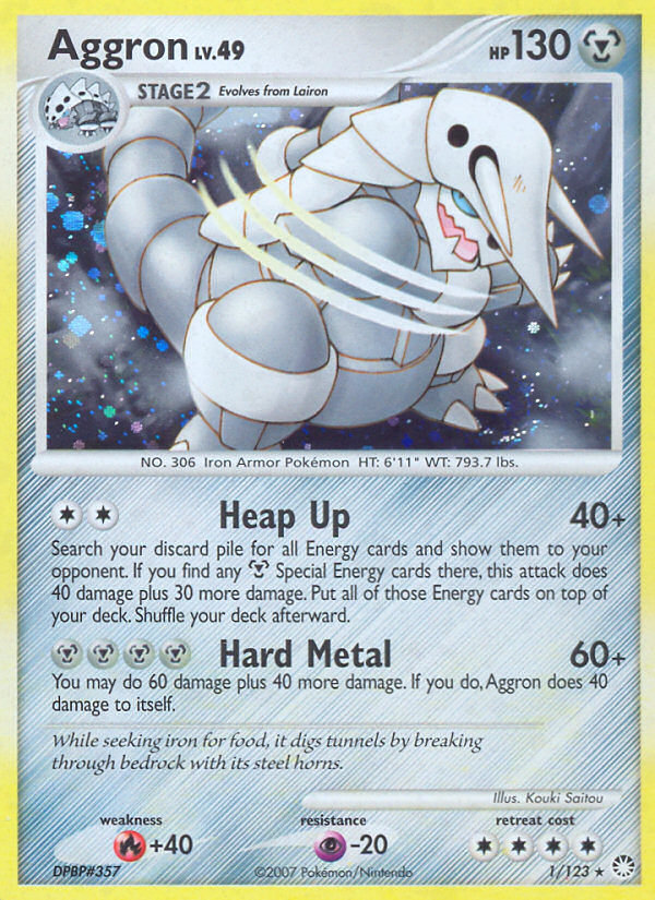 Aggron (1/123) [Diamond & Pearl: Mysterious Treasures] | Good Games Adelaide SA