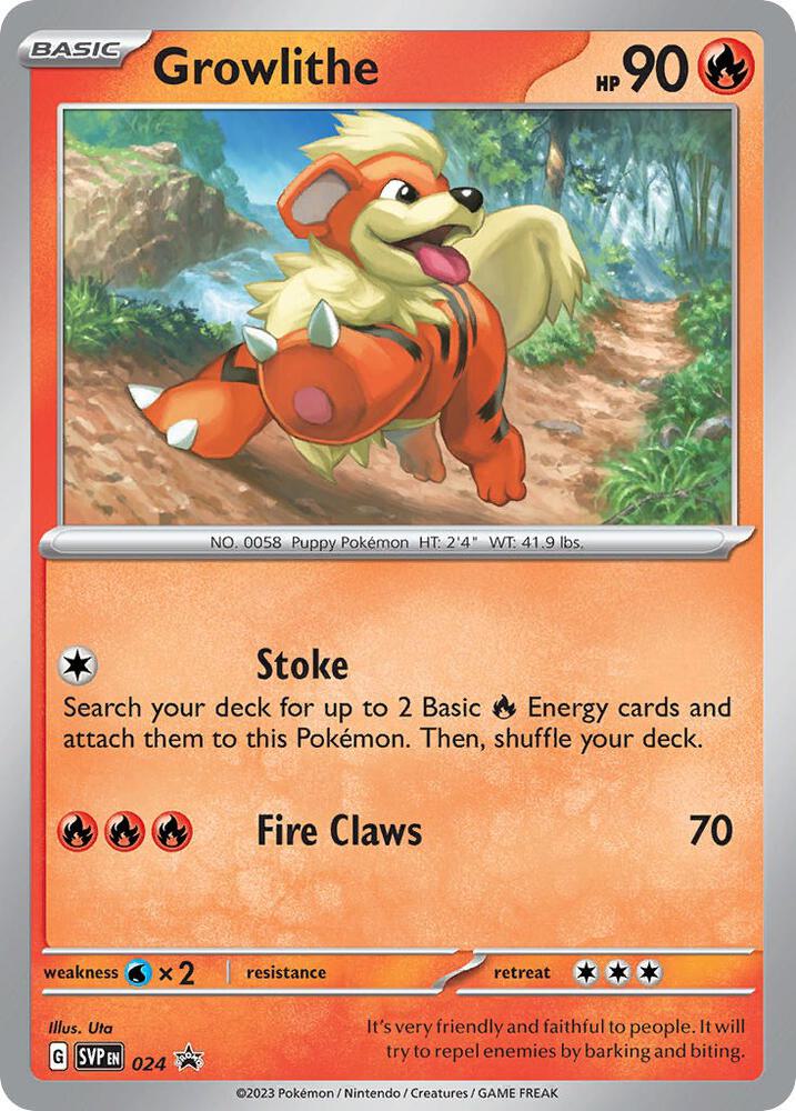 Growlithe 024 (SV: Scarlet & Violet Promo Cards)  - Holofoil | Good Games Adelaide SA