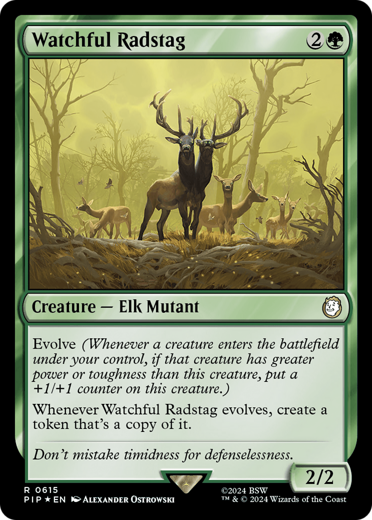 Watchful Radstag (Surge Foil) [Fallout] | Good Games Adelaide SA