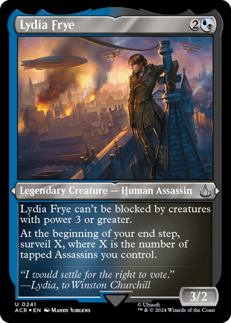 Lydia Frye (Foil Etched) [Assassin's Creed] | Good Games Adelaide SA