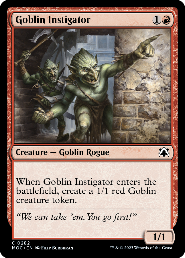 Goblin Instigator [March of the Machine Commander] | Good Games Adelaide SA
