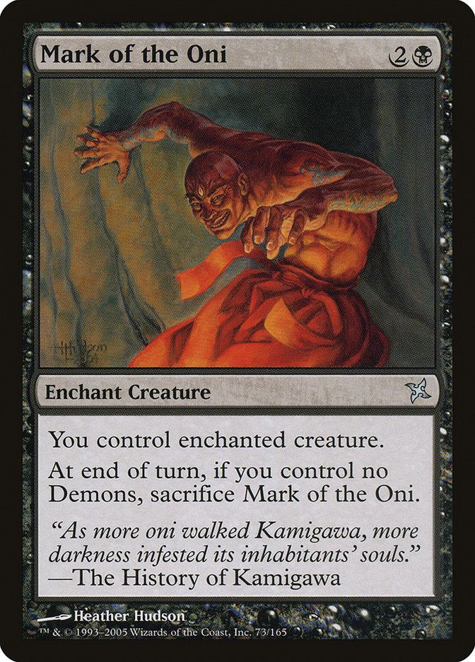 Mark of the Oni 73 (Betrayers of Kamigawa)  | Good Games Adelaide SA