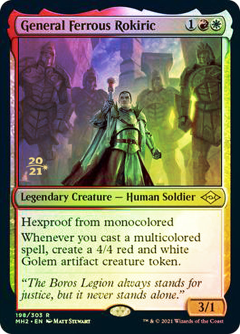 General Ferrous Rokiric [Modern Horizons 2 Prerelease Promos] | Good Games Adelaide SA