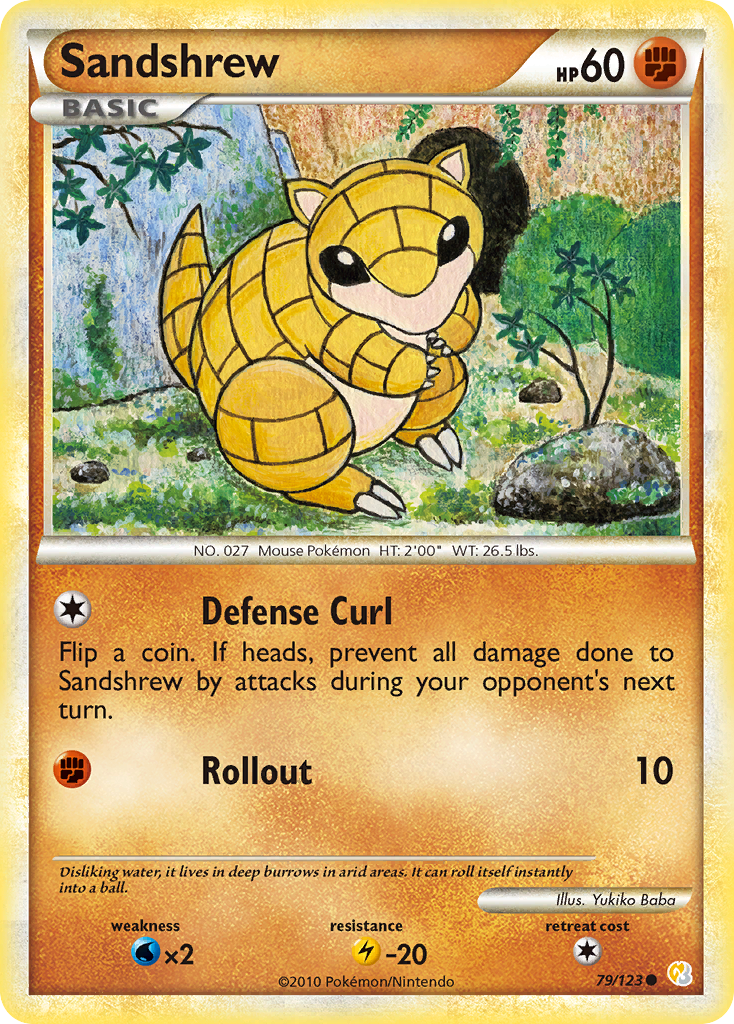 Sandshrew (79/123) [HeartGold & SoulSilver: Base Set] | Good Games Adelaide SA