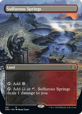 Sulfurous Springs Borderless 381 (Dominaria United)  | Good Games Adelaide SA