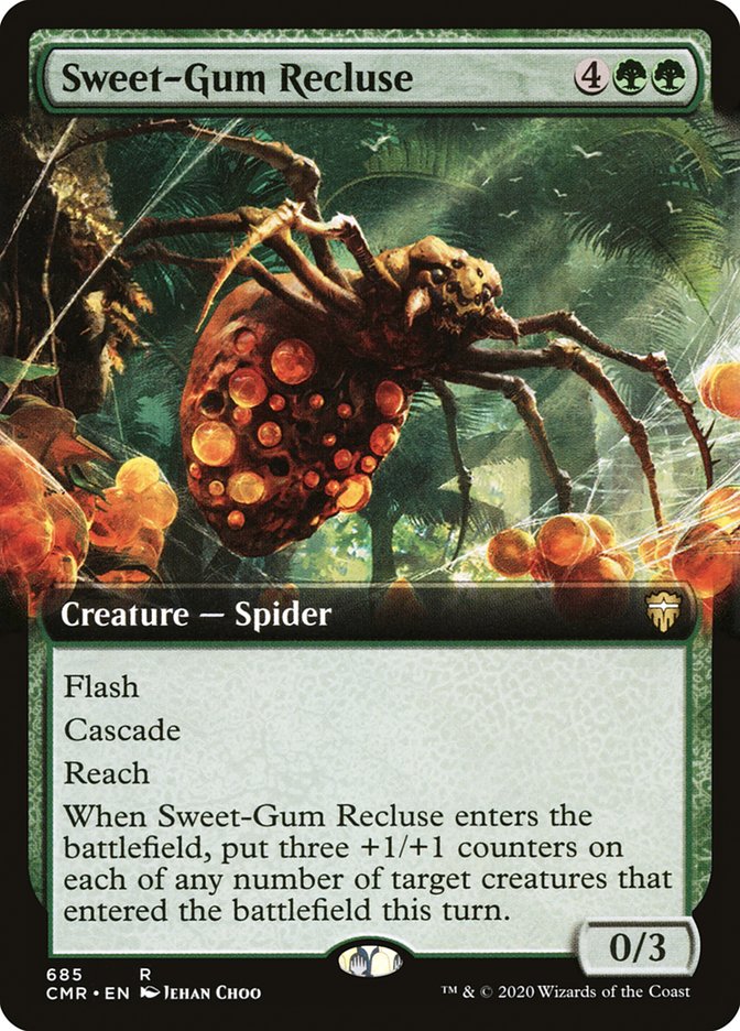 Sweet-Gum Recluse (Extended Art) [Commander Legends] | Good Games Adelaide SA