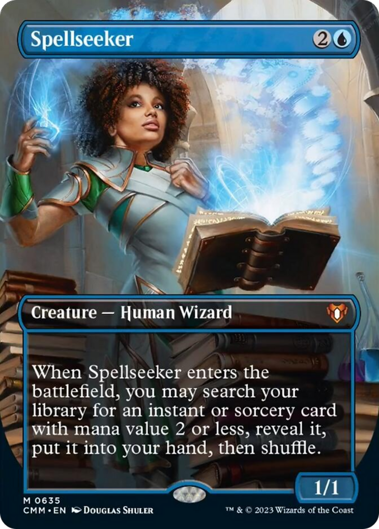 Spellseeker (Borderless Alternate Art) [Commander Masters] | Good Games Adelaide SA