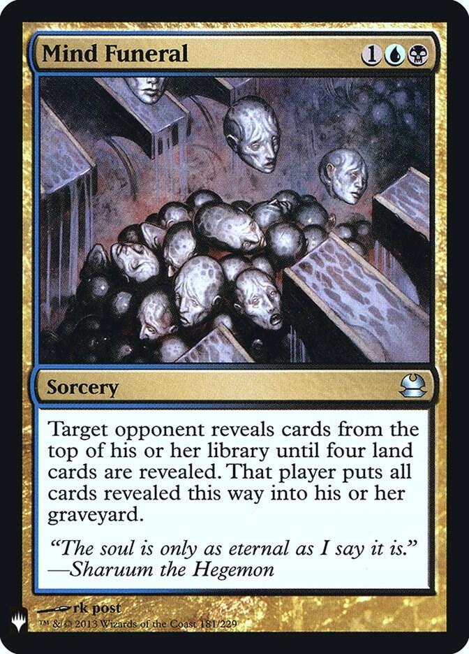 Mind Funeral 181 (The List Reprints)  - Foil | Good Games Adelaide SA