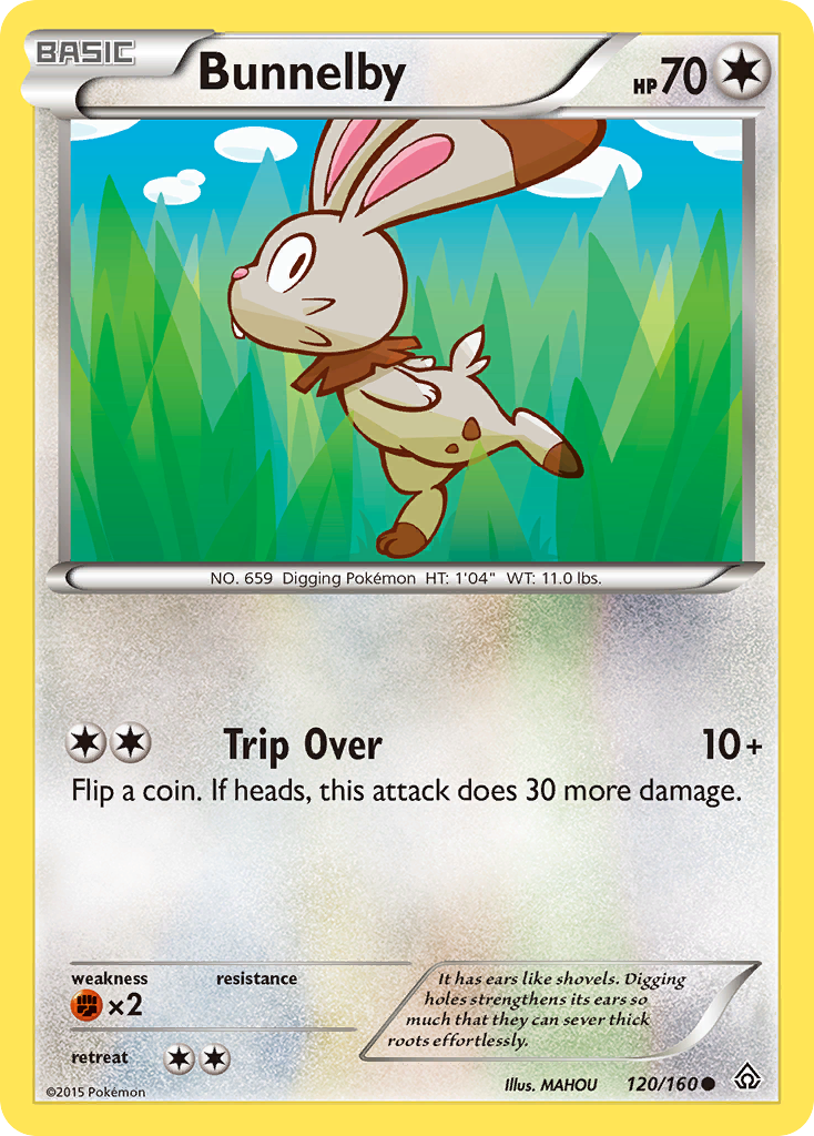 Bunnelby (120/160) [XY: Primal Clash] | Good Games Adelaide SA