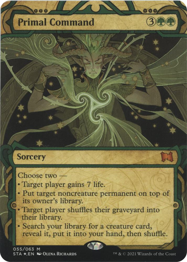 Primal Command Foil Etched 55 (Strixhaven: Mystical Archives)  - Foil | Good Games Adelaide SA