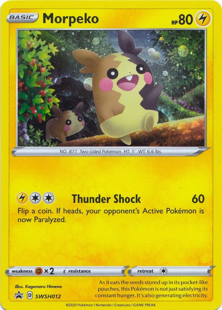 Morpeko SWSH012 (SWSH: Sword & Shield Promo Cards)  - Holofoil | Good Games Adelaide SA