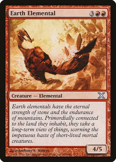 Earth Elemental 199 (10th Edition)  - Foil | Good Games Adelaide SA
