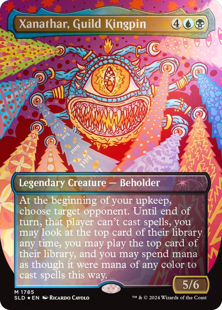 Xanathar Guild Kingpin Rainbow Foil 1785 (Secret Lair Drop Series)  - Foil | Good Games Adelaide SA