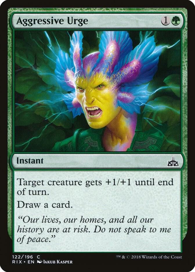 Aggressive Urge 122 (Rivals of Ixalan)  - Foil | Good Games Adelaide SA