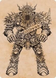Iron Golem Showcase Art Card 80 (Art Series: Adventures in the Forgotten Realms)  | Good Games Adelaide SA