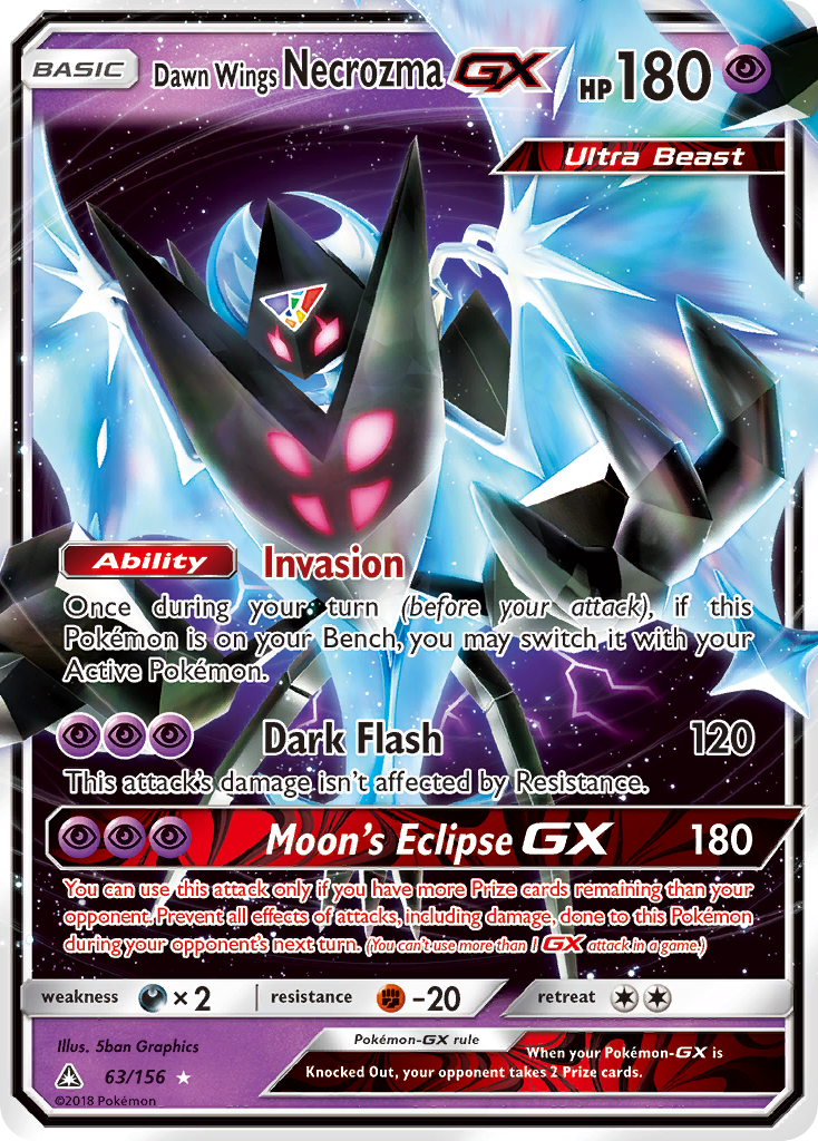 Dawn Wings Necrozma GX (63/156) [Sun & Moon: Ultra Prism] | Good Games Adelaide SA