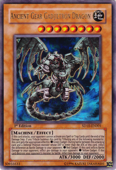 Ancient Gear Gadjiltron Dragon [SD10-EN001] Ultra Rare | Good Games Adelaide SA