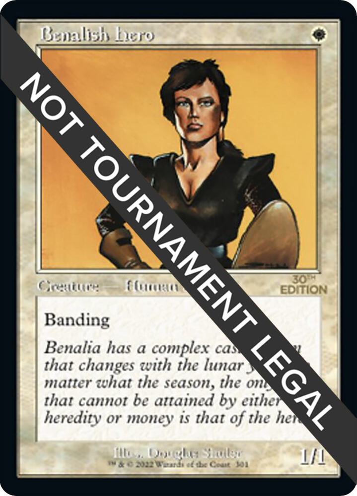 Benalish Hero Retro Frame 301/594 (30th Anniversary Edition)  | Good Games Adelaide SA