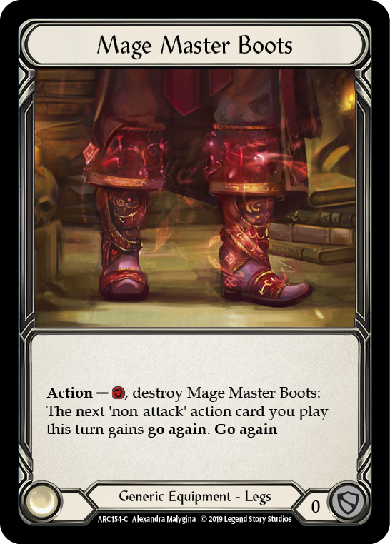 Mage Master Boots [ARC154-C] 1st Edition Normal | Good Games Adelaide SA