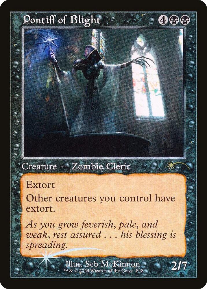Pontiff of Blight Retro Frame 848 (Secret Lair Drop Series)  - Foil | Good Games Adelaide SA