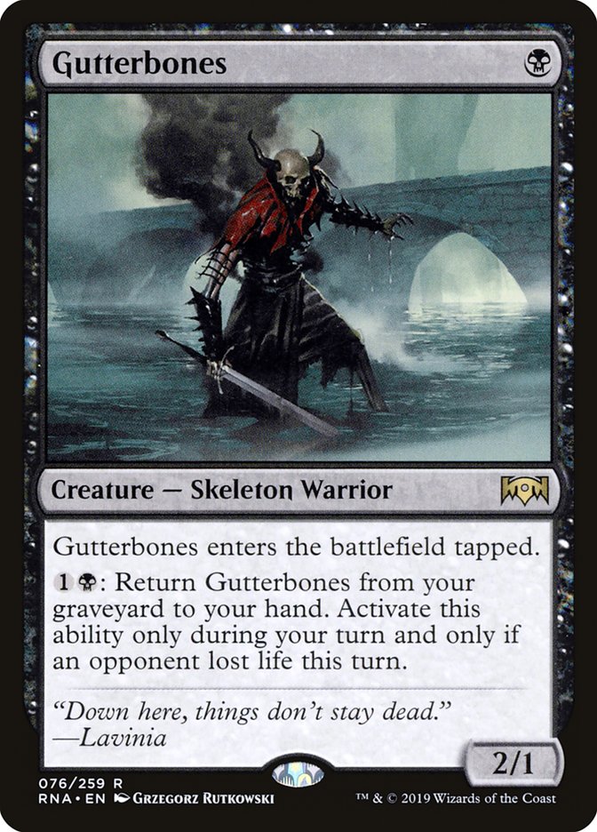 Gutterbones 76 (Ravnica Allegiance)  | Good Games Adelaide SA