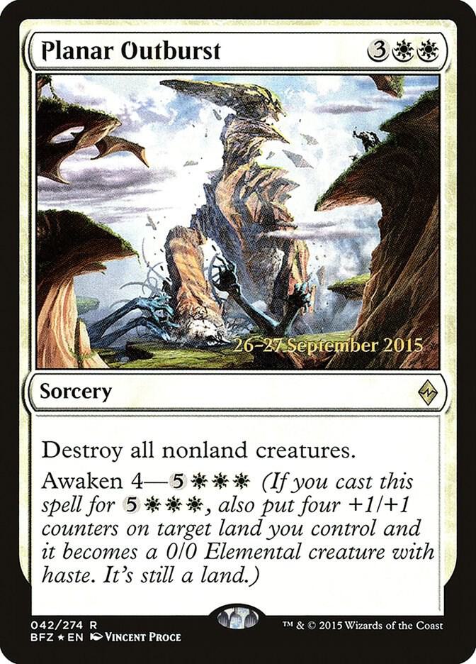 Planar Outburst 42 (Prerelease Cards)  - Foil | Good Games Adelaide SA