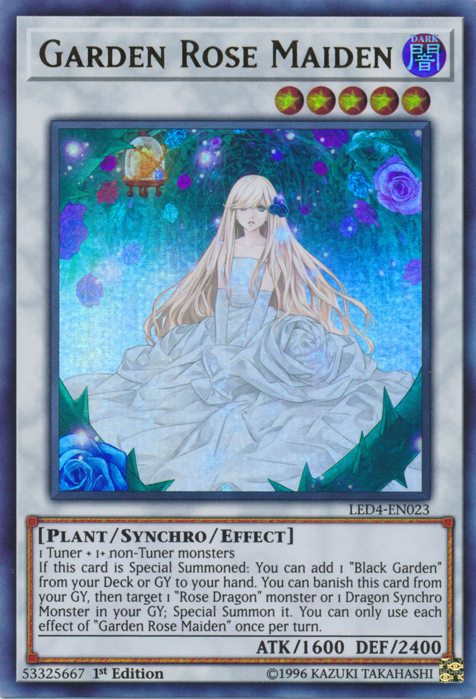 Garden Rose Maiden [LED4-EN023] Ultra Rare | Good Games Adelaide SA