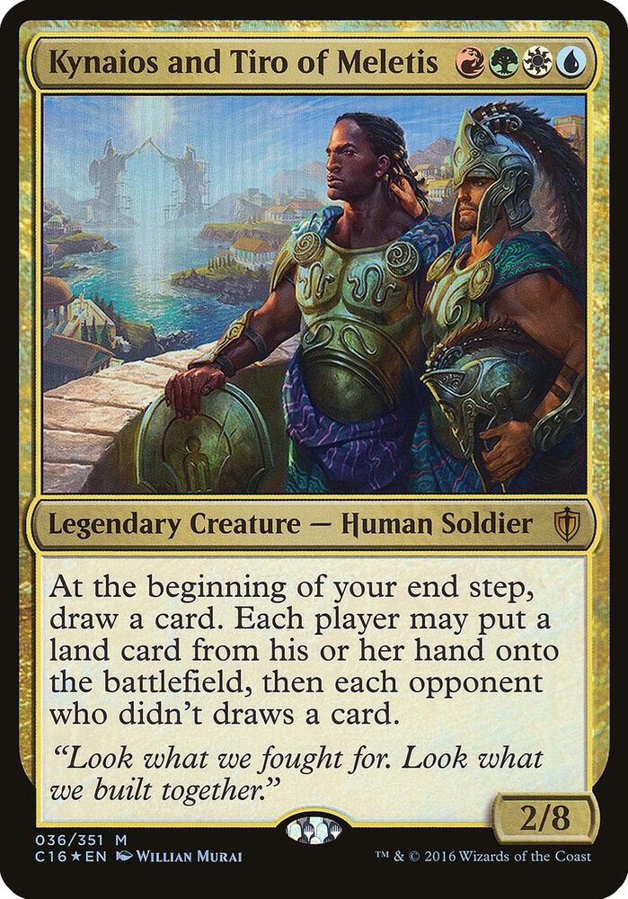 Kynaios and Tiro of Meletis 36 (Oversize Cards)  - Foil | Good Games Adelaide SA