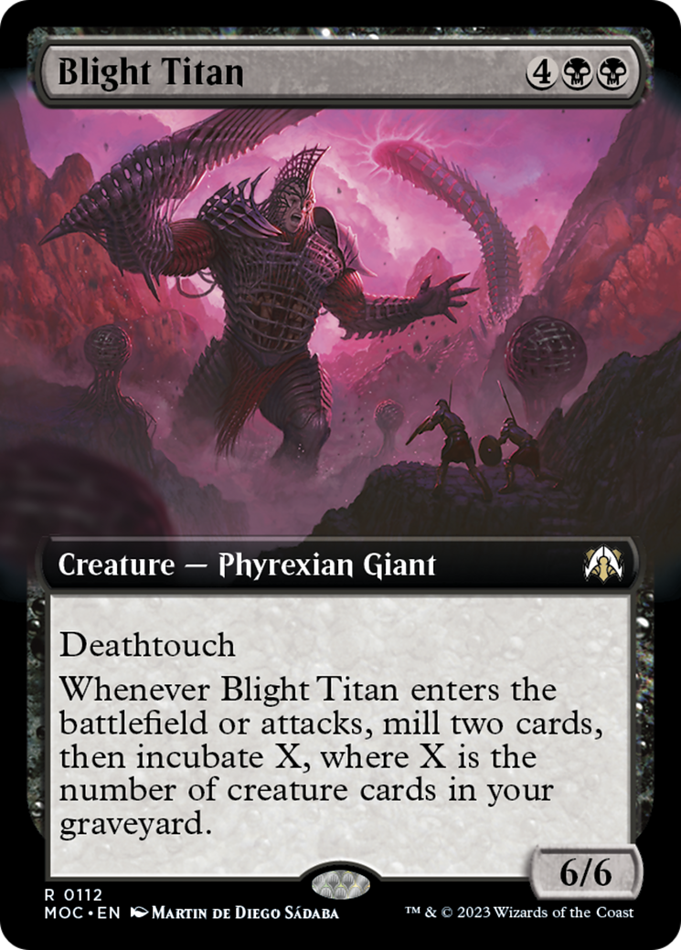 Blight Titan (Extended Art) [March of the Machine Commander] | Good Games Adelaide SA