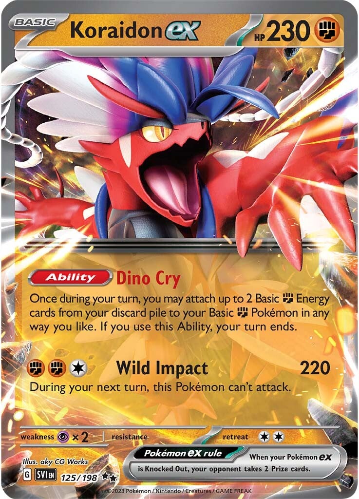Koraidon ex (125/198) [Scarlet & Violet: Base Set] | Good Games Adelaide SA