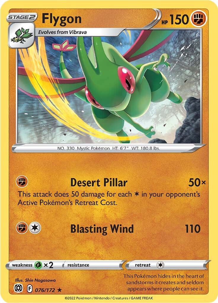 Flygon (076/172) [Sword & Shield: Brilliant Stars] | Good Games Adelaide SA