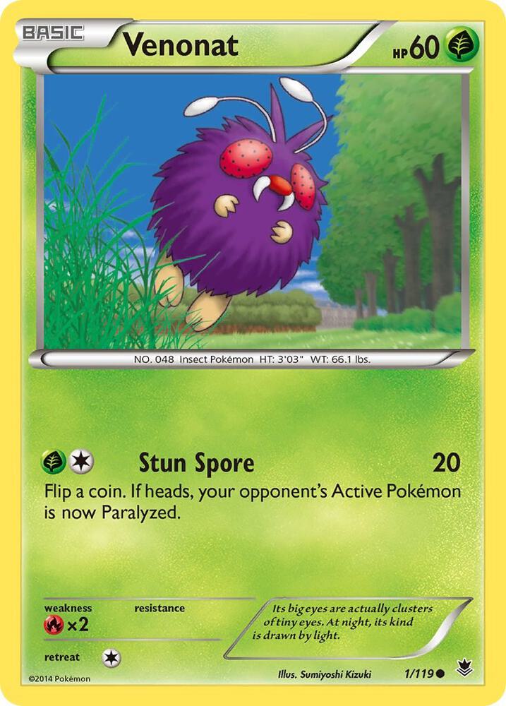 Venonat 1/119 (XY - Phantom Forces)  | Good Games Adelaide SA