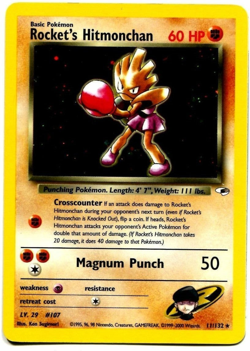 Rocket's Hitmonchan (11/132) [Gym Heroes Unlimited] | Good Games Adelaide SA