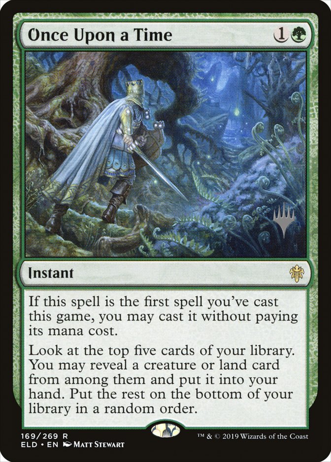 Once Upon a Time (Promo Pack) [Throne of Eldraine Promos] | Good Games Adelaide SA