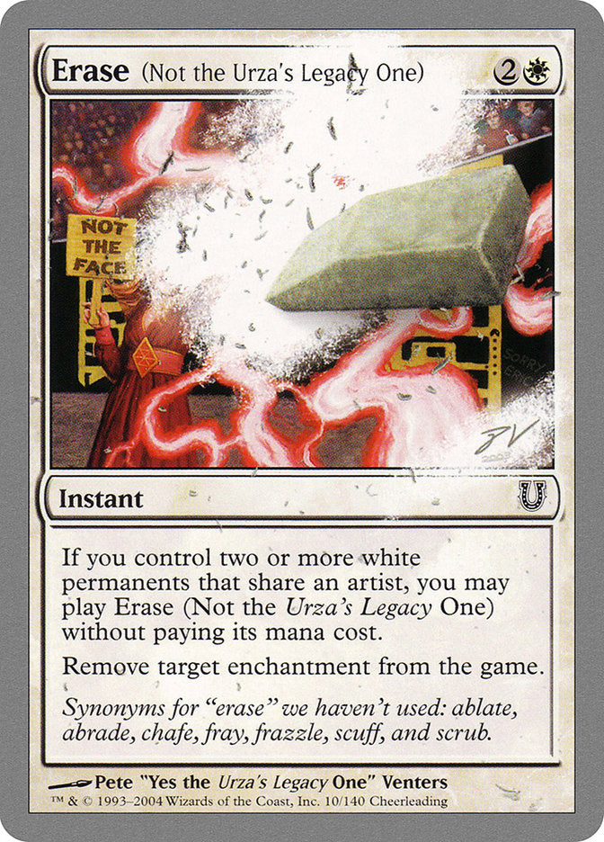 Erase (Not the Urza's Legacy One) 10 (Unhinged)  - Foil | Good Games Adelaide SA