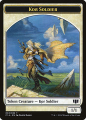 Kor Soldier // Pegasus Double-sided Token [Commander 2014 Tokens] | Good Games Adelaide SA