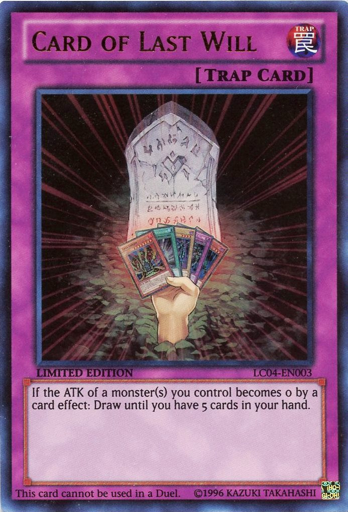 Card of Last Will [LC04-EN003] Ultra Rare | Good Games Adelaide SA